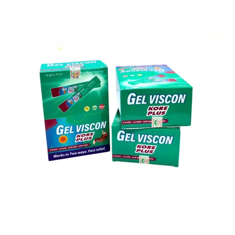 Gel Viscon Kore Hỗ Trợ Giảm Đầy Bụng, Ợ Hơi, Khó Tiêu, Hỗ Trợ Tiêu Hóa - Hộp 24 gói