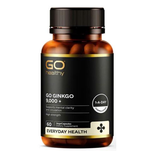 [Ginkgo nội địa New Zealand] Viên uống Go Healthy Go Ginkgo 9000+ 60 viên - Bảo dưỡng não & Phòng ngừa suy giảm trí tuệ ở người cao tuổi