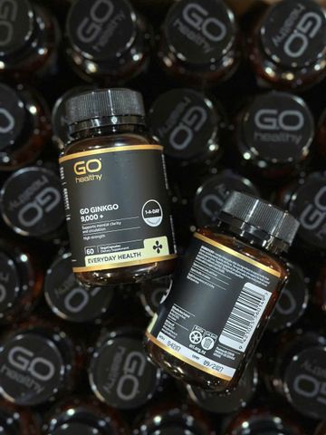 [Ginkgo nội địa New Zealand] Viên uống Go Healthy Go Ginkgo 9000+ 60 viên - Bảo dưỡng não & Phòng ngừa suy giảm trí tuệ ở người cao tuổi