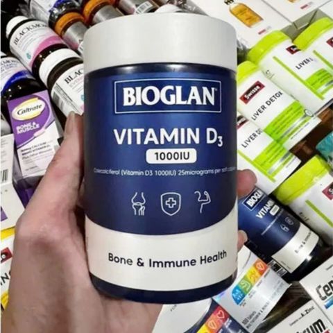 Viên uống Bioglan Vitamin D3 1000 IU 250 viên - Củng cố hệ miễn dịch - Phát triển cơ bắp & Bảo dưỡng sức khỏe của xương - S/P Chuẩn Úc