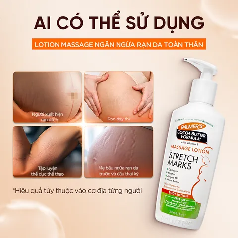 Lotion ngừa rạn da toàn thân - Palmer's Cocoa Butter Formula Massage Lotion for Stretch Marks 50ml