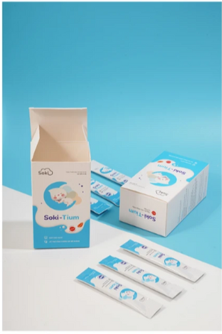 Bột hòa tan giúp ngủ ngon, tăng sức đề kháng Soki-Tium (12 gói x 3g)