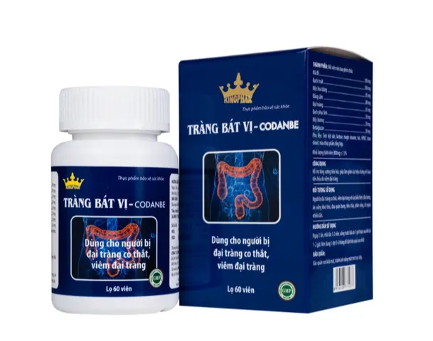 Viên uống hỗ trợ tăng cường tiêu hóa cho người viêm đại tràng Tràng Bát Vị-Codanbe Kingphar (60 viên)