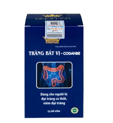 Viên uống hỗ trợ tăng cường tiêu hóa cho người viêm đại tràng Tràng Bát Vị-Codanbe Kingphar (60 viên)
