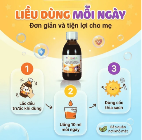 Siro hỗ trợ tăng cường tiêu hóa giúp ăn ngon miệng MorningKids Good Appetite (150ml)