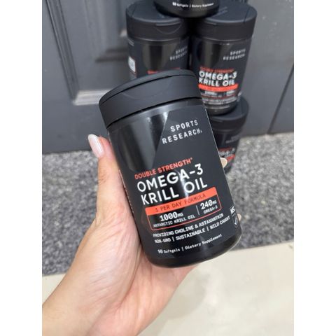 Sports Research Double Strength Omega-𝟑 Krill Oil 90 viên 778667