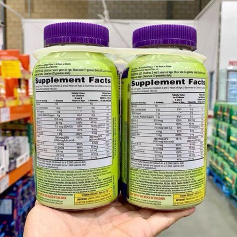 Kẹo dẻo bổ sung vitamin tổng hợp cho bé Kirkland Children's Multivitamin 160 viên 390 778675