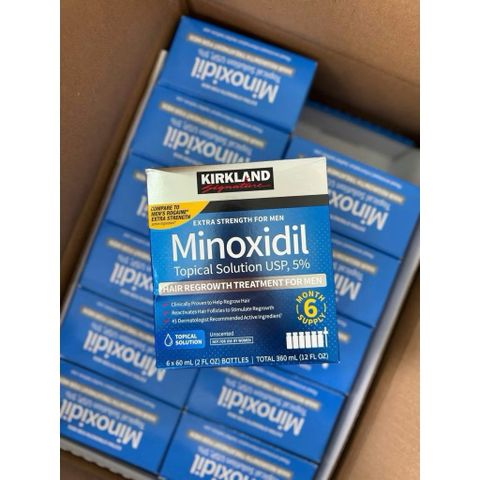 Dung Dịch Mọc Râu Và Tóc Hiệu Quả Của Mỹ Minoxidil 5% Kirk-land 6x60ml 778678