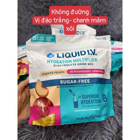 BỘT ĐIỆN GIẢI LIQUID I.V HYDRATION MULTIPLIER - HÀNG NHẬP MỸ  30 gói 778682