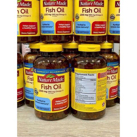 NATURE MADE - FISH OIL 1200MG (DẦU CÁ 300 VIÊN) 778684