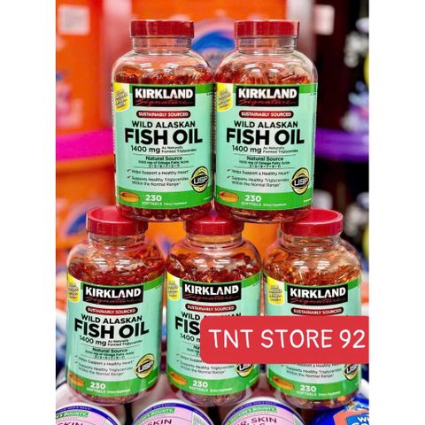 Dầu cá Kirkland Wild Alaskan Fish Oil 1400mg 230v 778710