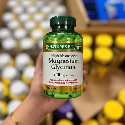 Viên bổ sung Magnesium Glycinate 240mg Nature's Bounty 180 viên - Mỹ 778713