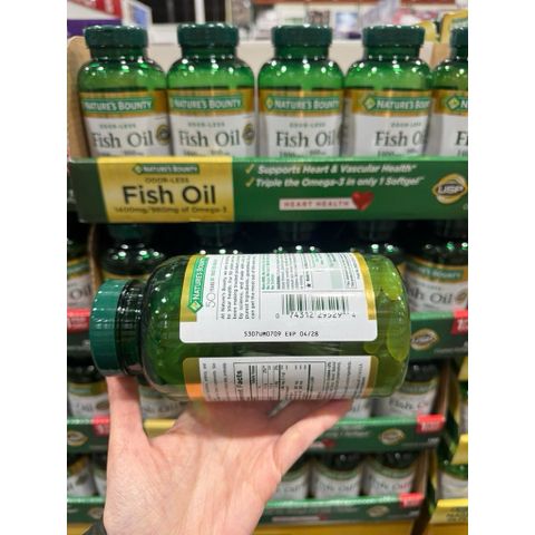 Có sẵn dầu cá Nature's Bounty date mới 4/2028 778718