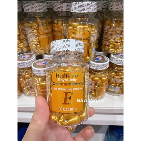 Viên nang dưỡng da sữa ong chúa vitamin E Health Pro Royal Jelly Hàng Mỹ 778722