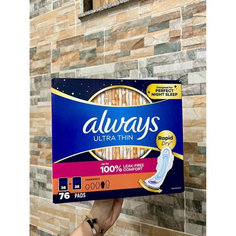 Băng vệ sinh ban đêm Always Ultra Thin. 778731