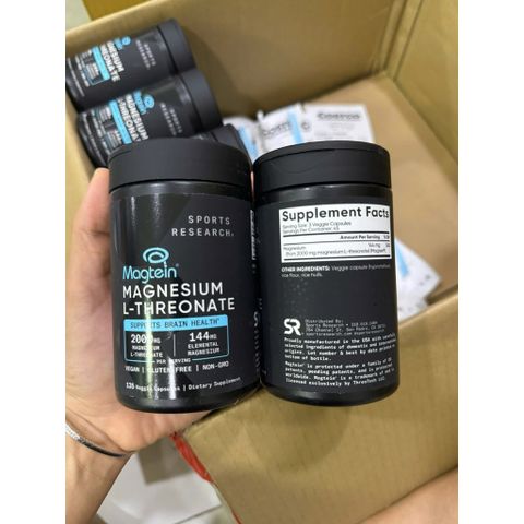 Sports Research Magnesium L-Threonate (Magtein®) l135 viên HSD 2028 778742