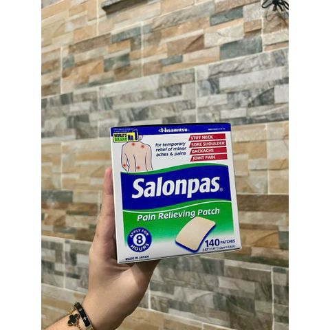 Hộp 140 miếng Salonpas Mỹ - Miếng dán Salonpas của Mỹ 778759