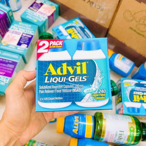 VIÊN UỐNG GIẢM ĐAU Advil Liqui Gels 240 viên của Mỹ S