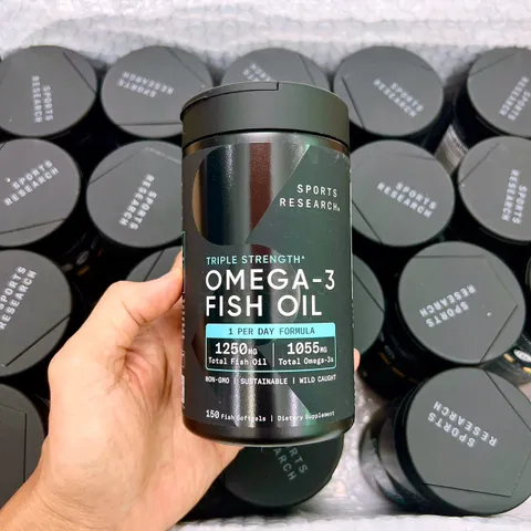 DẦU CÁ SR TRIPLE STRENGTH OMEGA 3 FISH OIL - Sản phẩm dầu cá cao cấp của Mỹ 150 viên