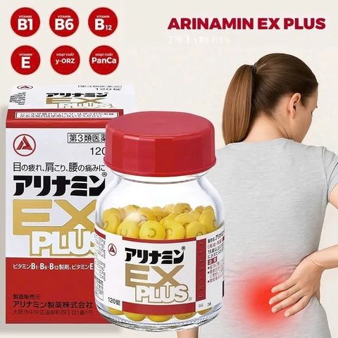 Arinamin EX Plus 270 viên: Viên uống nội địa Nhật bổ sung Vitamin B chuyên sâu cho hệ thần kinh & xương khớp