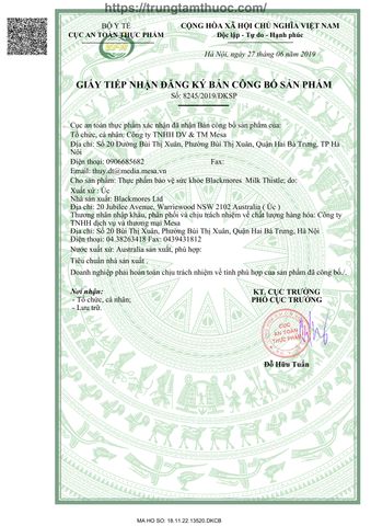 Viên Uống Bổ Gan Blackmores Milk Thistle Úc - Hỗ Trợ Thanh Lọc Cơ Thể, Giúp Tăng Cường Chức Năng Gan - 42 Viên TPCN