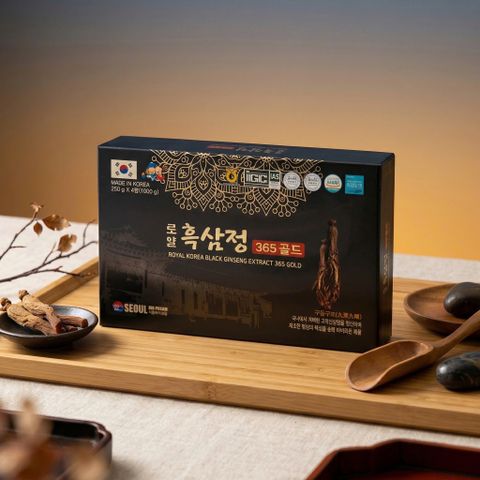 Cao Hắc Sâm Hoàng Gia 365 - Bộ 4 Lọ 250g Chiết Xuất Hắc Hồng Sâm Hàn Quốc Tăng Cường Sức Khỏe và Đề Kháng