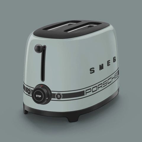 Máy nướng bánh mỳ SMEG TSF01PSGEU Porsche màu xanh