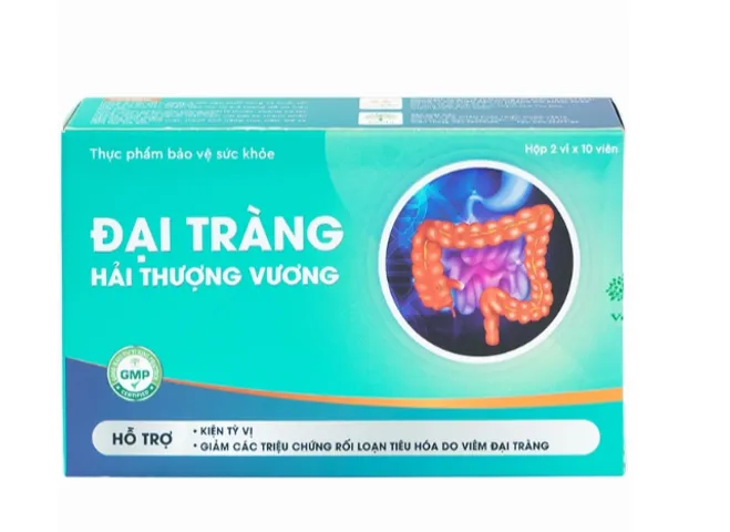 Viên uống giúp giảm rối loại tiêu hóa do viêm đại tràng Đại Tràng Hải Thượng Vương (2 vỉ x 10 viên)