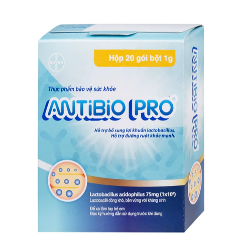 Men Vi Sinh Antibio Pro 20 Gói – Bổ Sung Lợi Khuẩn Lactobacillus, Hỗ Trợ Hệ Tiêu Hóa