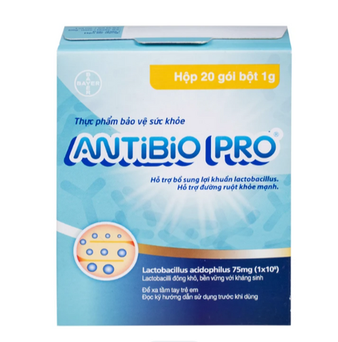 Men Vi Sinh Antibio Pro 20 Gói – Bổ Sung Lợi Khuẩn Lactobacillus, Hỗ Trợ Hệ Tiêu Hóa