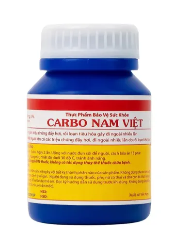 Viên hỗ trợ giảm rối loạn tiêu hoá gây đi ngoài nhiều lần Carbo Nam Việt (100 viên)