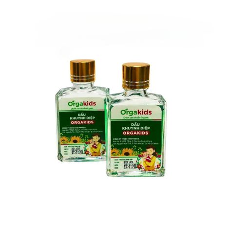 Dầu Bôi Da Khuynh Diệp OrgaKids Hỗ Trợ Giữ Ấm, Thơm Da Cho Bé – Chai 25ml