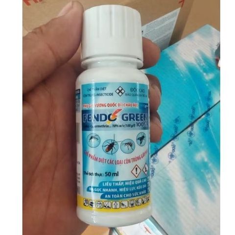 FENDOGREEN 100SC(BỈ)50ml Thuốc Sinh Học Diệt Côn Trùng Tiên Tiến Muỗi, Gián, Kiến và Ruồi Không Mùi Bộ Y Tế Khuyên Dùng