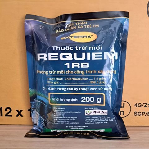 Bả diệt mối sinh học cao cấp REQUIEM 1RB 200g + 1 HỘP TRẠM nhập Hoa Kỳ, lây truyền diệt gốc tổ mối 4–6 tuần,mối ăn bã