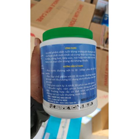 THUỐC DIỆT RUỒI FLY ONE(400g) Nhập NL Ấn Độ  Khắc Tinh Loài Ruồi, Hạ Gục Nhanh, Rắc, Phun, Quét Rất Hiệu Quả,ĐK Bộ Y Tế