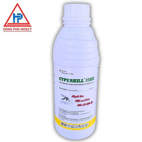 CYPERKILL 25EC 1LÍT {Mạnh Hơn}Diệt trừ muỗi, ruồi, gián, kiến và các loại côn trùng gây hại khác trong gia đình và y tế.