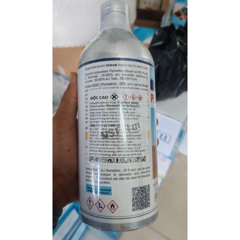 THUỐC DIỆT MUỖI VÀ CÔN TRÙNG PERFAM 500EC 1LÍT Nhập Khẩu Nguyên Chai Ấn Độ,Diệt Muỗi,Phun Nông Nghiệp Cây Trồng Sâu hại