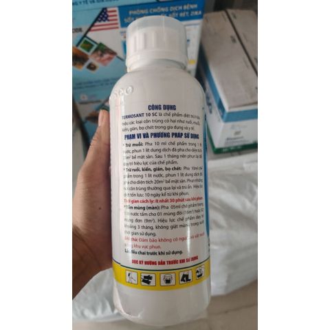 Diệt Côn Trùng TERMOSANT 10SC(VIPESCO)1LÍT Diệt ruồi,muỗi,kiến,gián,bọ chét,sâu bọ NÔNG NGHIỆP huyền phù đậmHiệu Quả Cao 778842