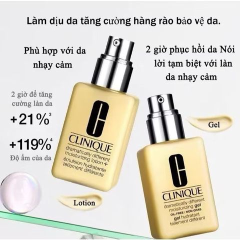 Kem Dưỡng Dành Cho Da Dầu /Da Khô Clinique Dramatically Different Moisturizing 125ml