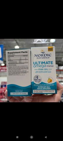 vien Dầu cá Nordic Naturals Ultimate Omega Minis.1120mg.FISH. OIL.110 VIEN.HANG MY
