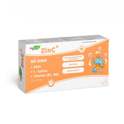 Thực Phẩm Bổ Sung Kẽm ZinC FITOLABS Cho Bé Giúp Tăng Sức Đề Kháng, Kích Thích Ăn Ngon, Hấp Thu Tốt Hộp 20 Ống x 10ml
