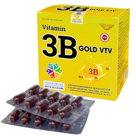 VITAMIN 3B Gold VTV Tổng Hợp 100viên nang mềm