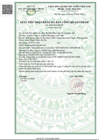 Viên uống Mỡ Máu Kingphar hỗ trợ cải thiện mỡ máu