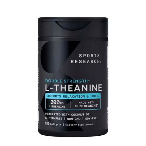 Viên uống Sports Research Double Strength L-Theanine 200 mg 150 viên - Thư giãn tinh thần - Giảm tải căng thẳng & Tăng cường trí nhớ - S/P Chuẩn Mỹ