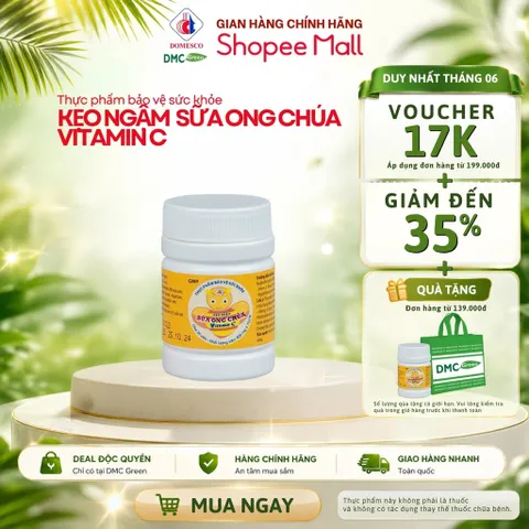 Kẹo Ngậm Sữa Ong Chúa Vitamin C Giúp Tăng Đề Kháng Domesco 20 Viên