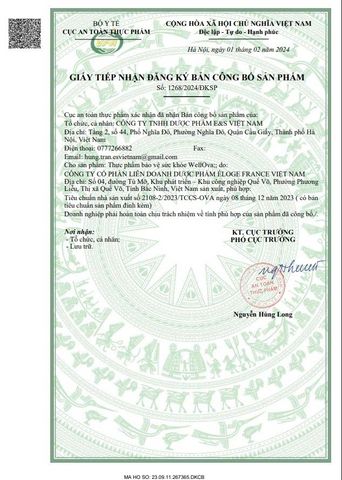 (Hàng nhập khẩu) Viên uống WellOva hỗ trợ sức khỏe cho phụ nữ chuẩn bị mang thai