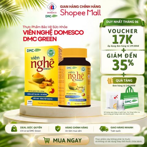 TPBVSK Viên Nghệ Domesco Hỗ Trợ Triệuu Chứngg Dạ Dày - Tá Tràng 180 viên/hộp