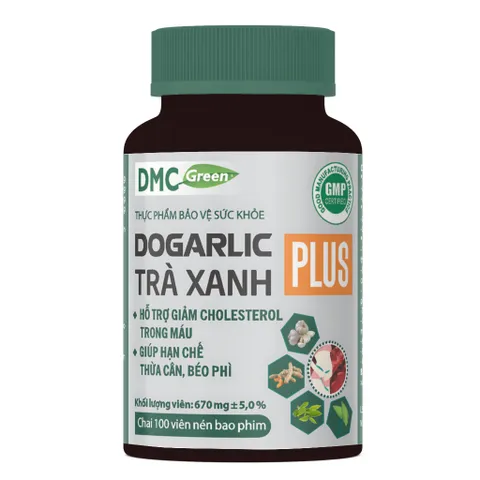 TPBVSK Viên Uống Dogarlic Trà Xanh Plus Domesco 100 Viên/hộp