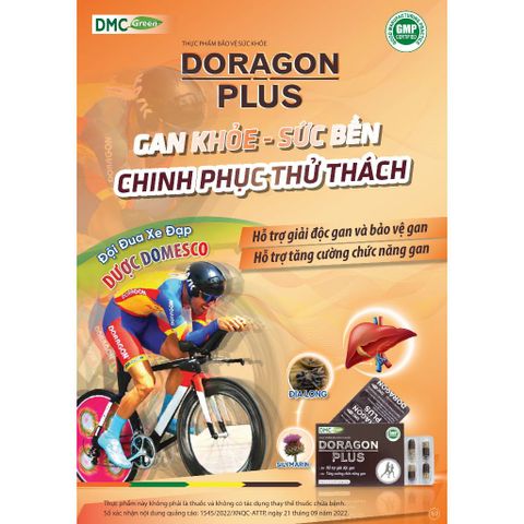 TPBVSK Doragon Plus Domesco Hỗ Trợ Giải Độc Gan, Giúp Tăng Cường Chức Năng Gan Hộp 30 Viên