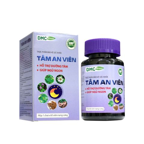 TPBVSK Viên Uống Tâm An Viên Domesco Hỗ Trợ Dưỡng Tâm Ngủ Ngon 60 viên/hộp